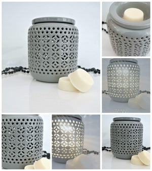 Grey ceramic melt warmer