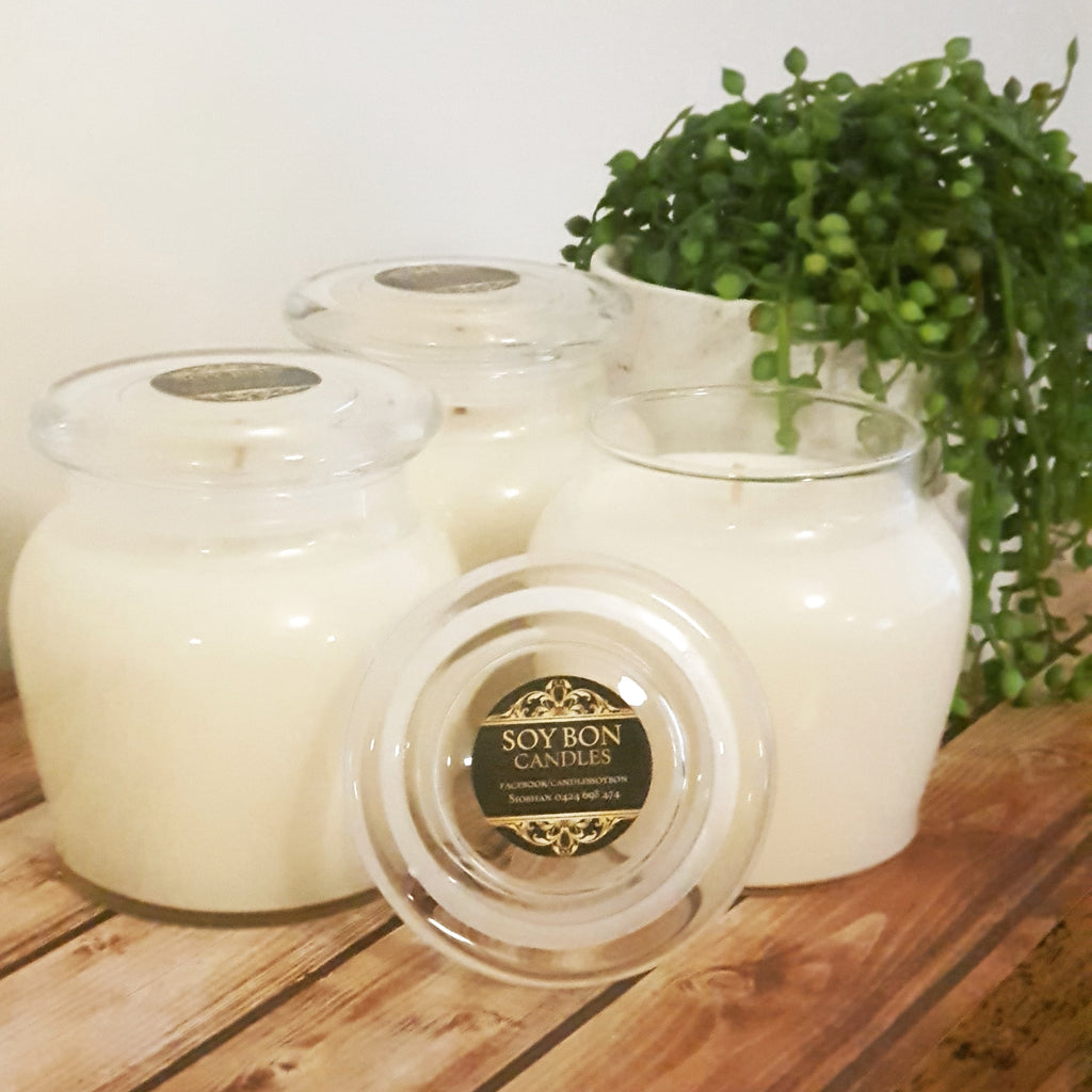 Large soy candles